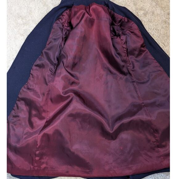 Vintage Wool Double-Breasted Nautical Theme Kids Peacoat with Hat Navy Blue L - Picture 8 of 16